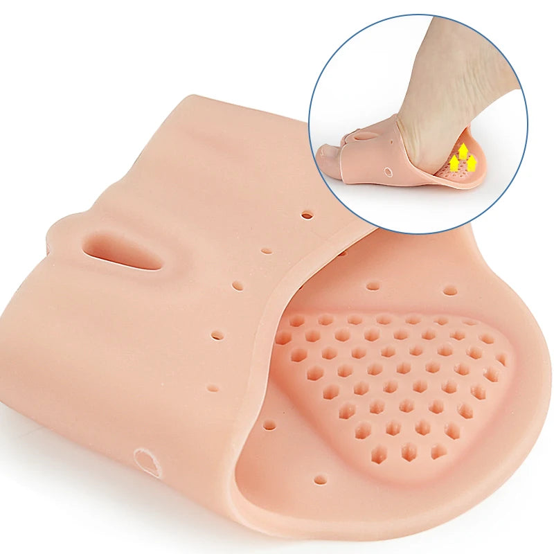 Gel Toe Separator with Metatarsal Pad, Soft Breathable Silicone - image 4