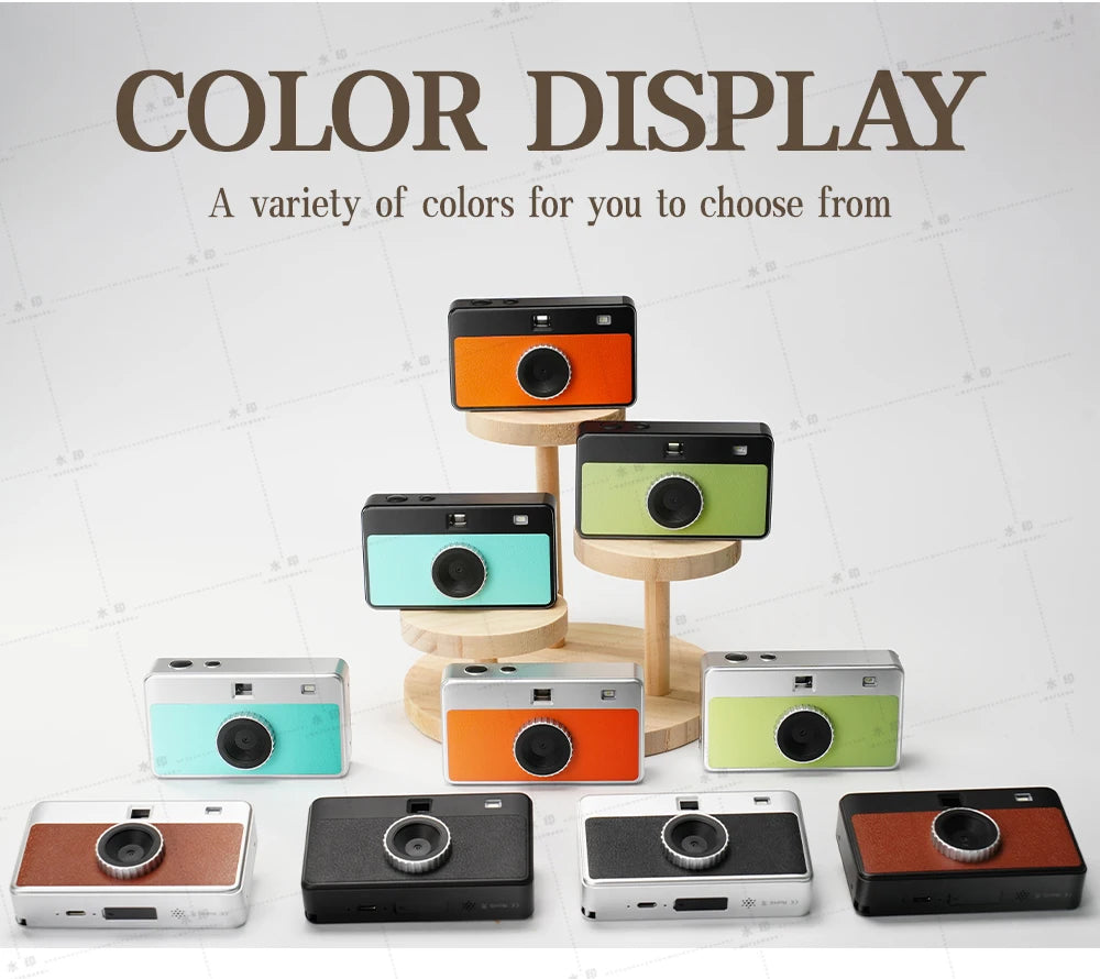 8MP Retro Snap Camera Without Screen, LED Flash, SD Card - image 6