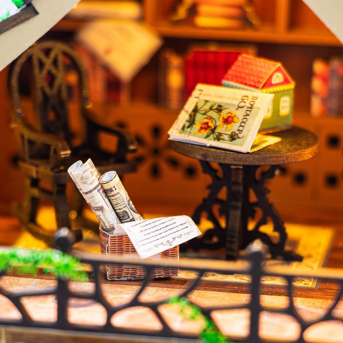 Fairy Tale Forest DIY Dollhouse Kit with Light, 32 x 23 x 30 cm - image 3