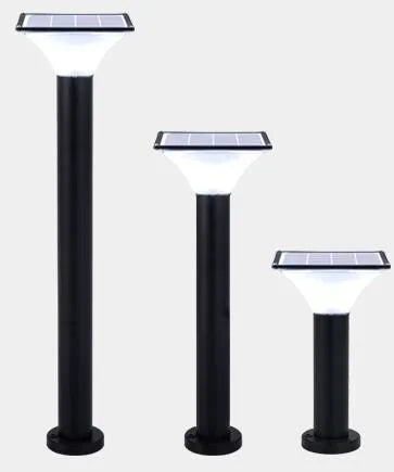 Minimalist Aluminum Solar Lawn Light, 7W, 360° Beam, IP65 - image 3