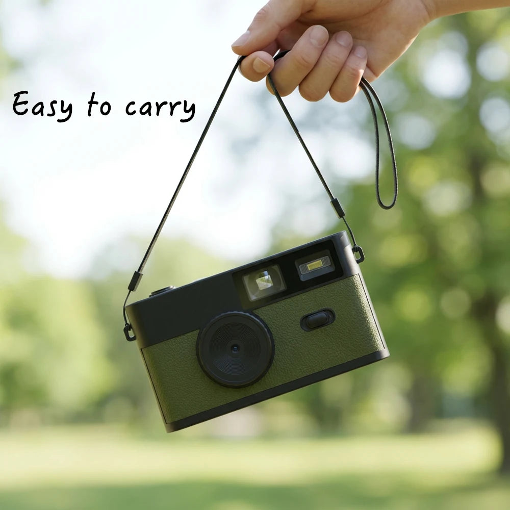 8MP Vintage Film-Style Screenless Camera with LED Flash - image 4