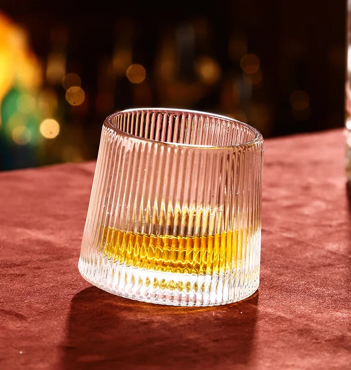 145 ml Spinning Old Fashioned Glass with 360-Degree Rotating Bottom - image 6