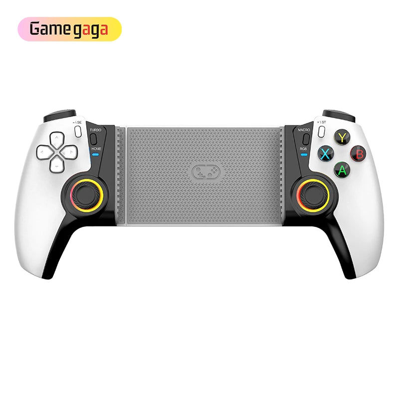 STK-7011 Wireless Game Controller RGB Lighting Hall Effect Gamepad Stretching Joystick