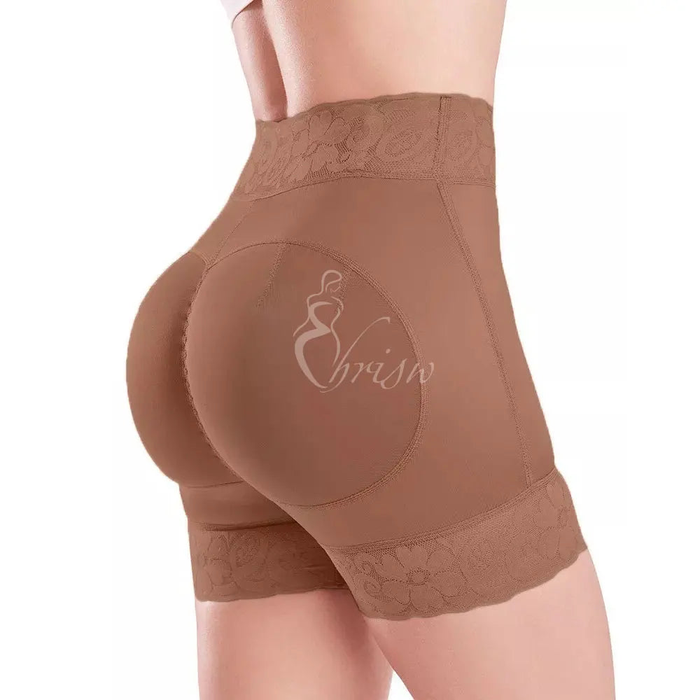 Extra-High-Waist Butt Lifter Panty Shorts with Open Crotch - image 4