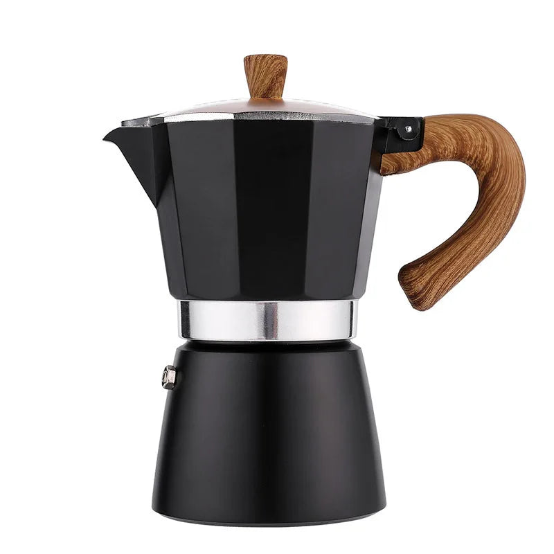 Lightweight 300 ml Aluminum Alloy Moka Pot for Home and Office