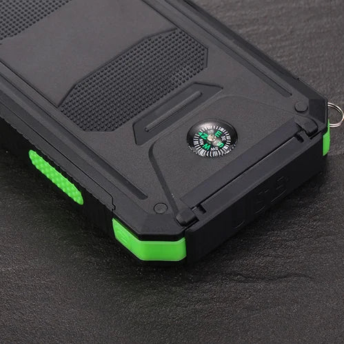 Slim Solar Power Bank with Compass and Two Flashlights - image 3
