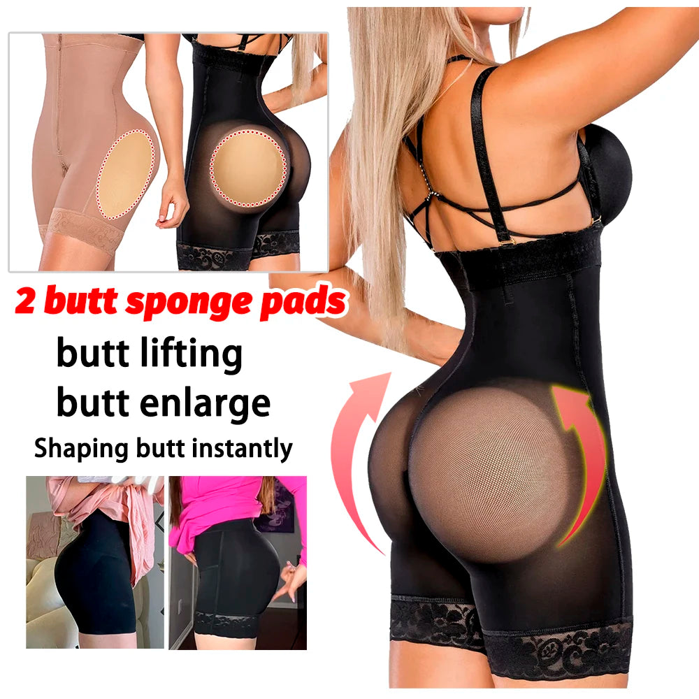 High Waist Fake Buttock Hip Enhancer Tummy Control Panties Shorts Slimming Breathable 1