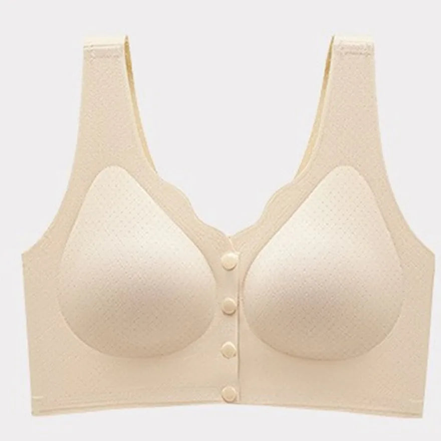 Front-Closure Vest-Style Bra, Wire-Free Nylon, Sizes L–5XL - image 8