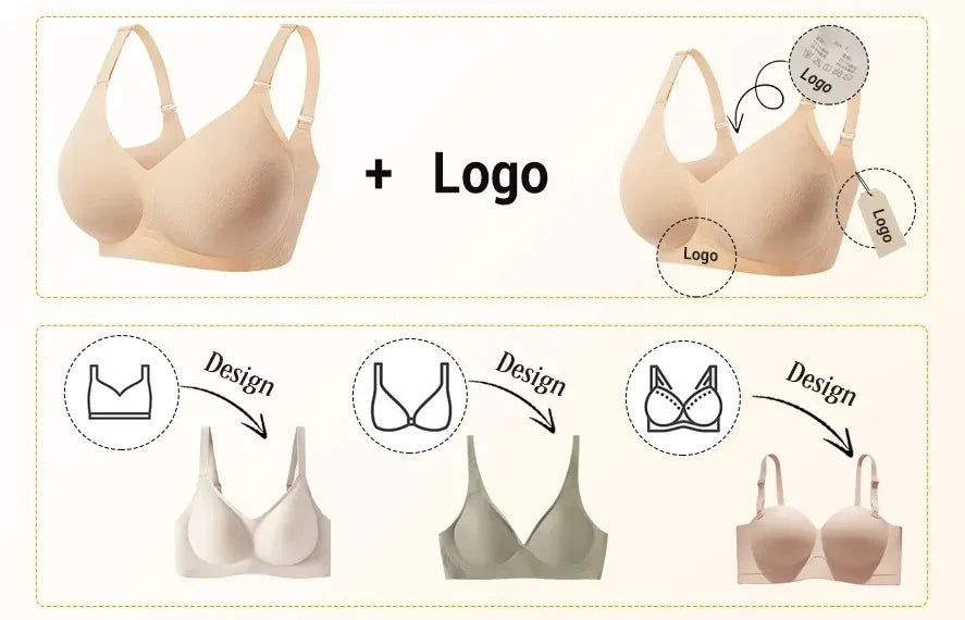 Seamless Wire-Free Jelly Bra with Wide Straps, Plus Sizes S–5XL - image 6