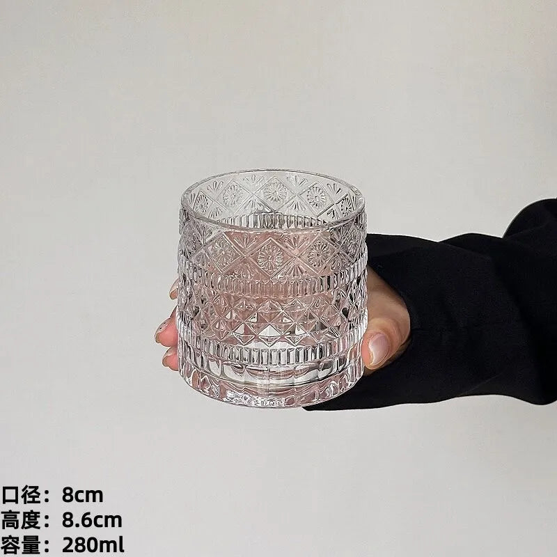Rotating Glass Tumbler for Coffee, Whiskey or Juice, Optional Coaster - image 8