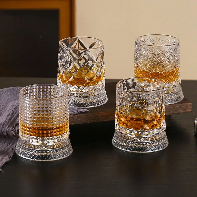 Rotatable Textured Whiskey and Wine Glass in Gift Box, 260 ml - image 4