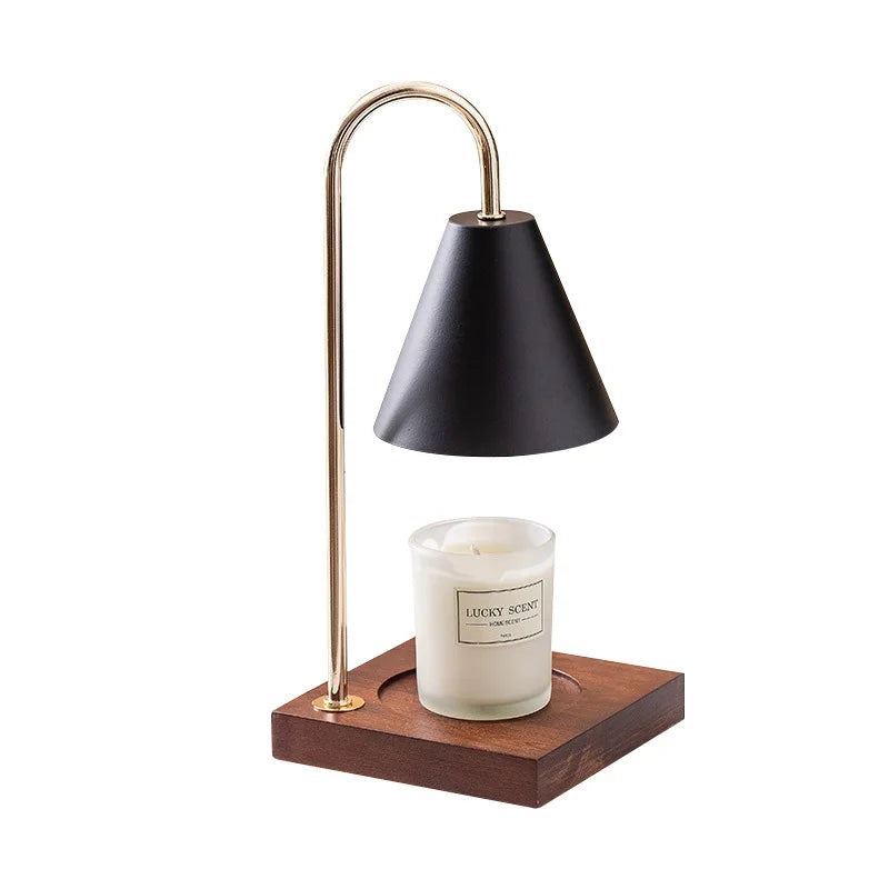 Modern Luxury Wooden Wax Melting Lamp Minimalism Bedroom Living Room Restaurant