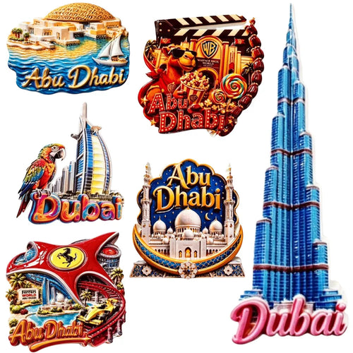 Asia United Arab Emirates Dubai Tourist Souvenir Fridge Magnets Decoration Articles