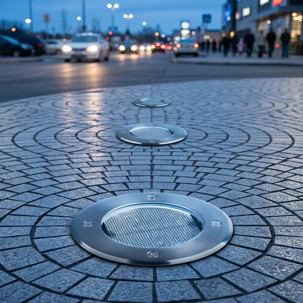 Frosted Solar In-Ground Lights with Stake, Warm White 2700K, IP65 - image 2