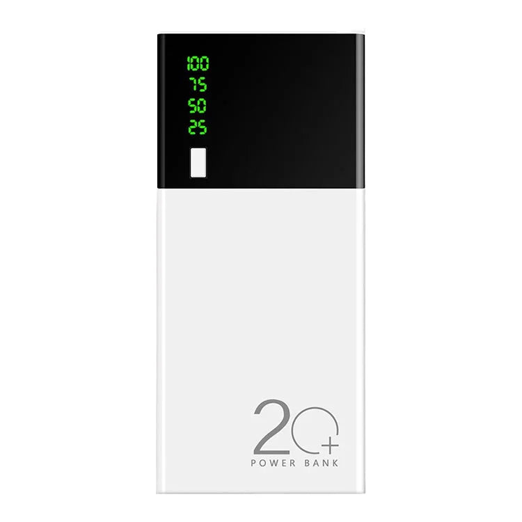 High Capacity 20000mAh Portable Power Bank LED Mobile Charger External Battery 10W