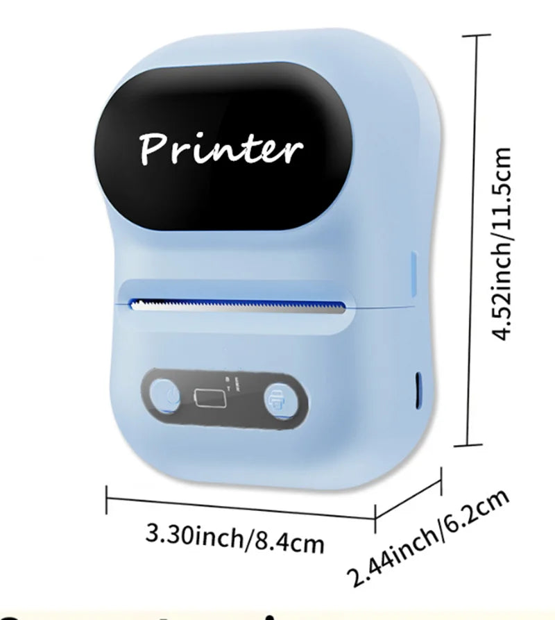 2-Inch Inkless Portable Label Printer with 1500mAh Battery, 58 mm - image 3