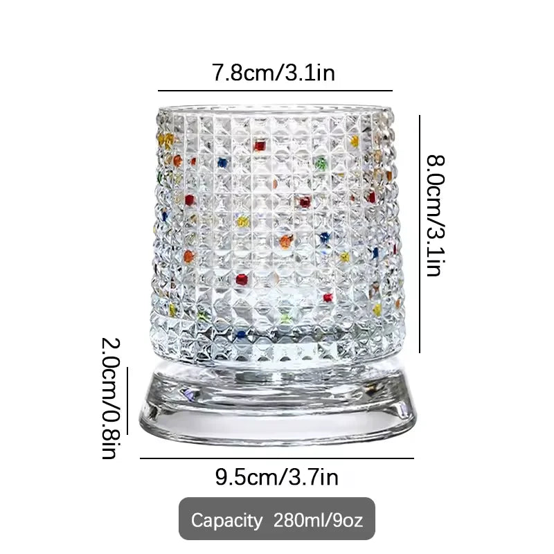 Hand-Painted Rotating Crystal Tipping Tumbler for Whiskey - image 7