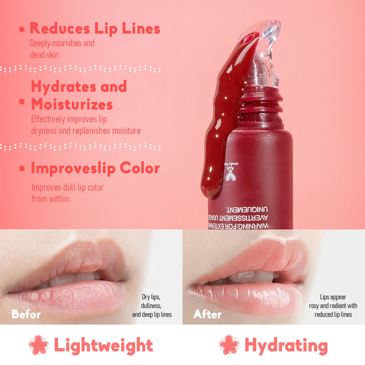 Shea Butter Peptide Lip Butter Balm with Glossy Finish, 15 g - image 3