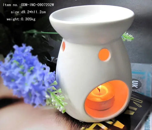 Cordless Candle Warmer Cement Oil Burner for Home Fragrance