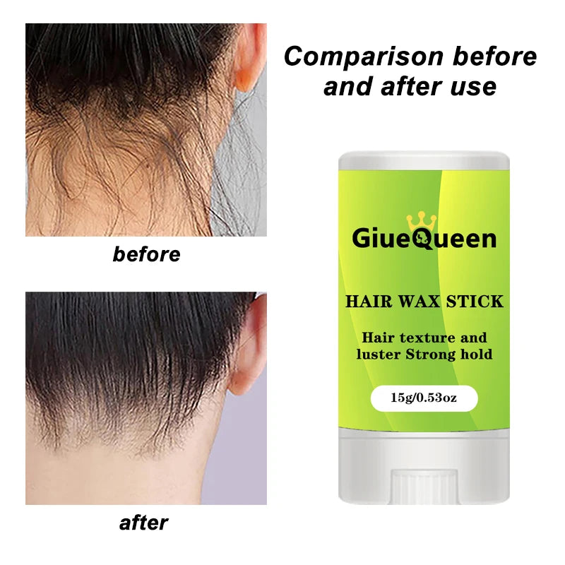 15g Hair Wax Stick for Wigs Gel Cream Styling Hair Broken Hair Artifact Frizz Fixed