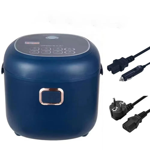 2L Mini Portable Car Rice Cooker with Plastic Housing for Soup and Porridge 12V Truck