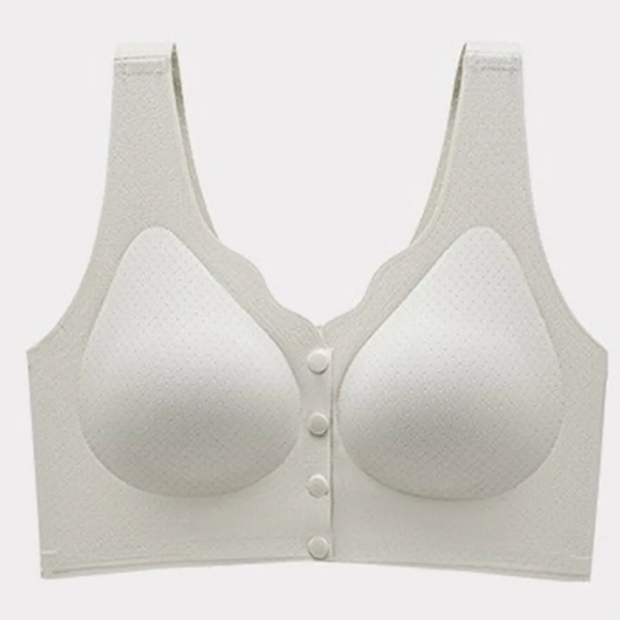 Front-Closure Vest-Style Bra, Wire-Free Nylon, Sizes L–5XL - image 9