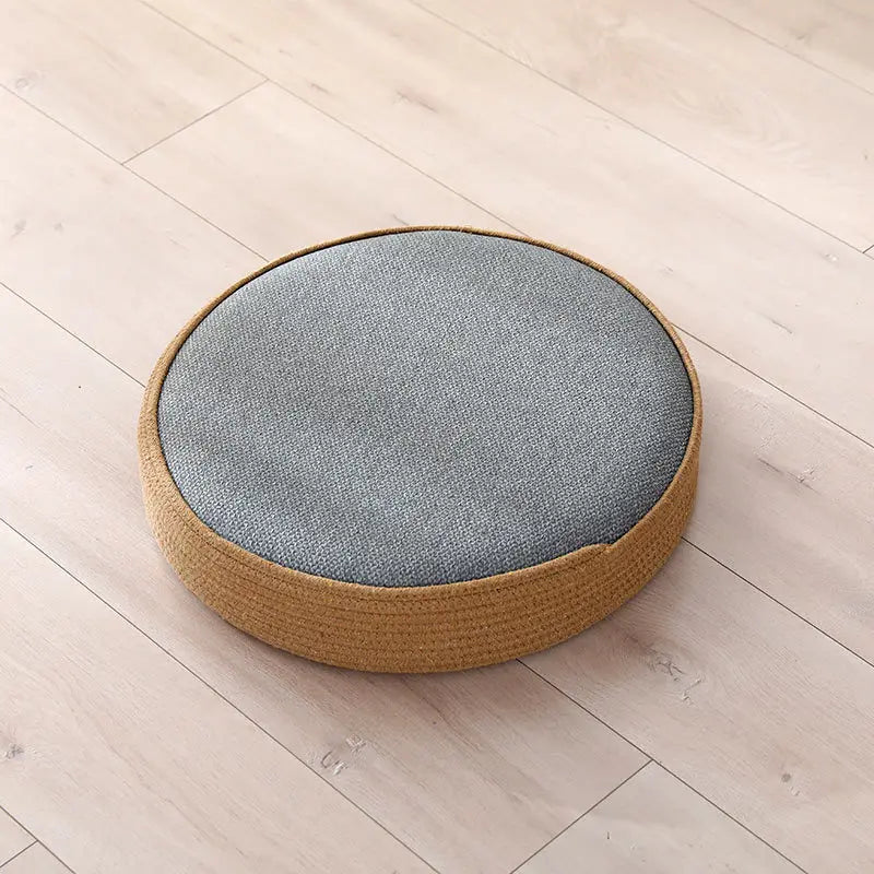 Round Soft Futon Japanese Tatami Mat All-Season Office Chair Pad Home Floor Futon Tatami