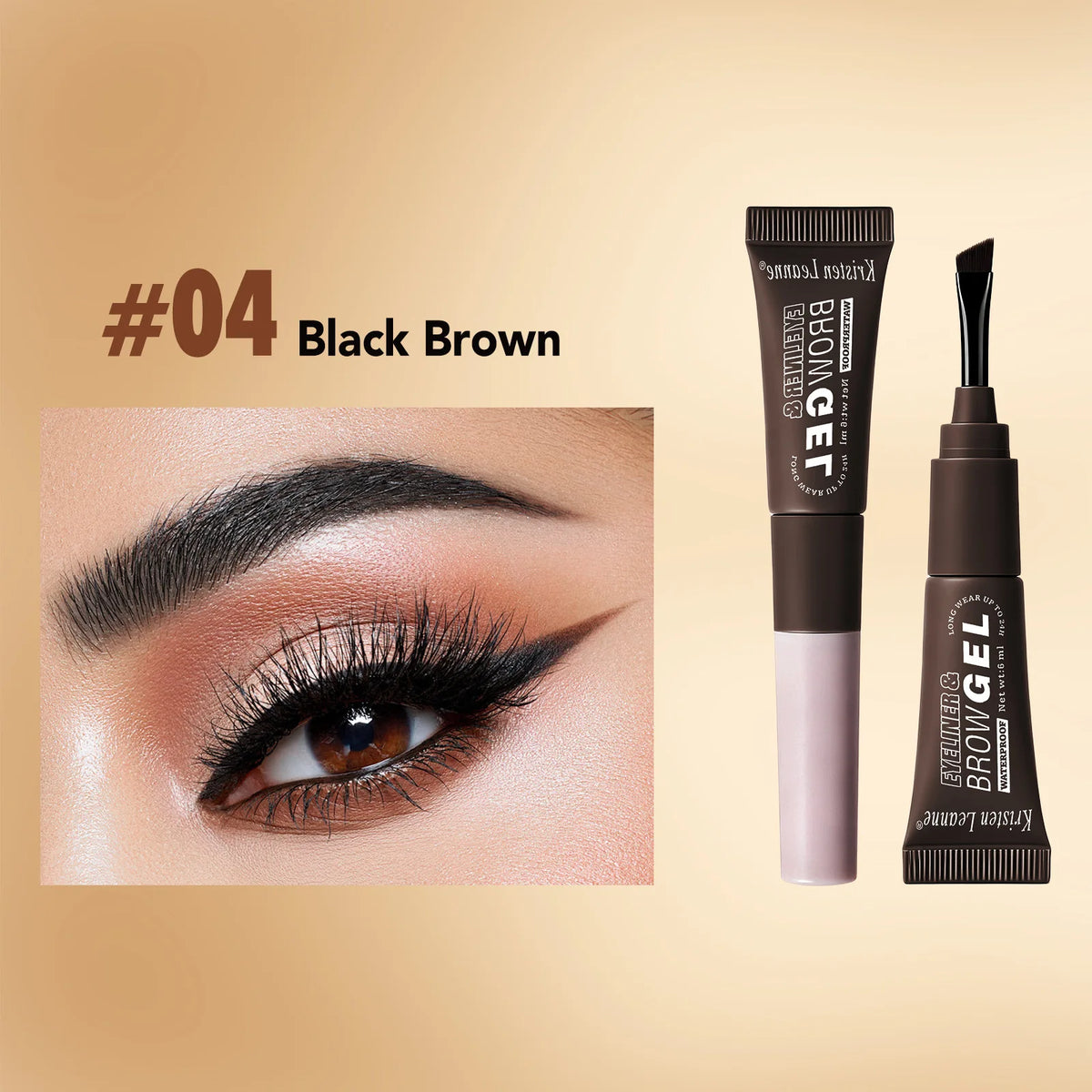 Liquid Eyebrow Tint and Brow Glue, 24-Hour Wear, 10 ml, 4 Shades - image 10