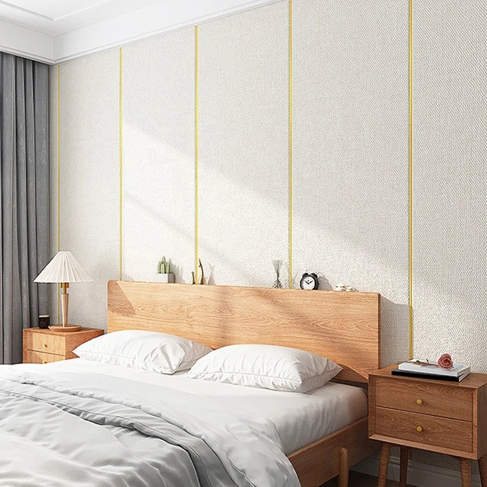 Linen Textured Peel and Stick Wallpaper with Foam Backing, Removable - image 6