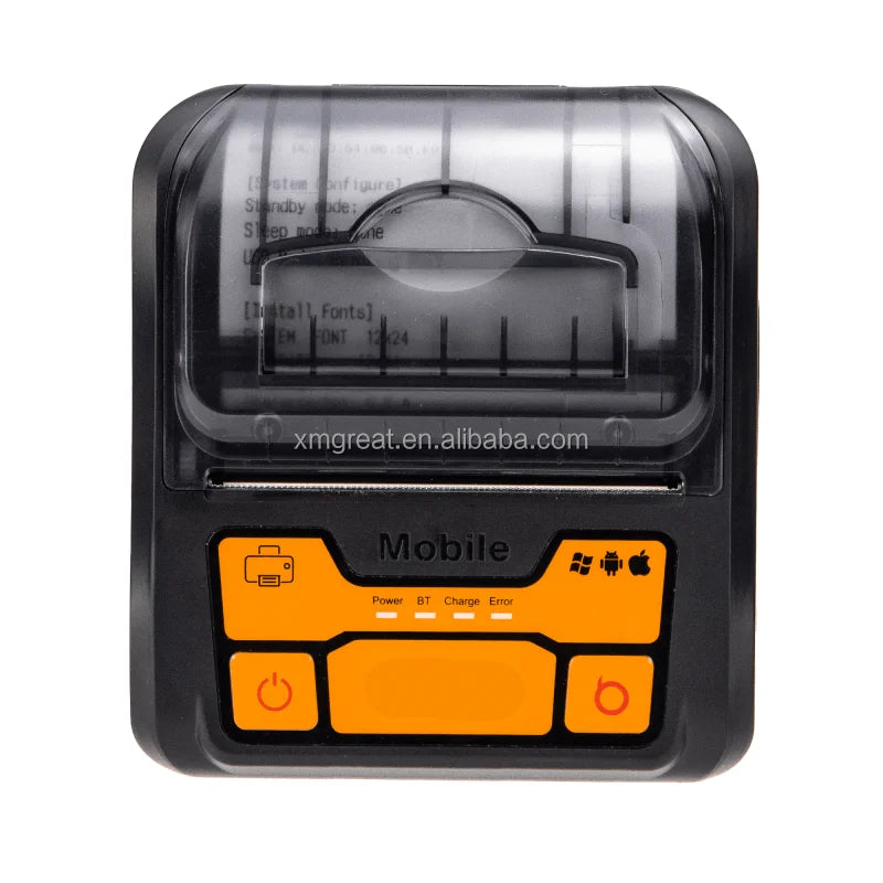 Portable Barcode and Receipt Printer, Bluetooth and USB, 2000mAh - image 2