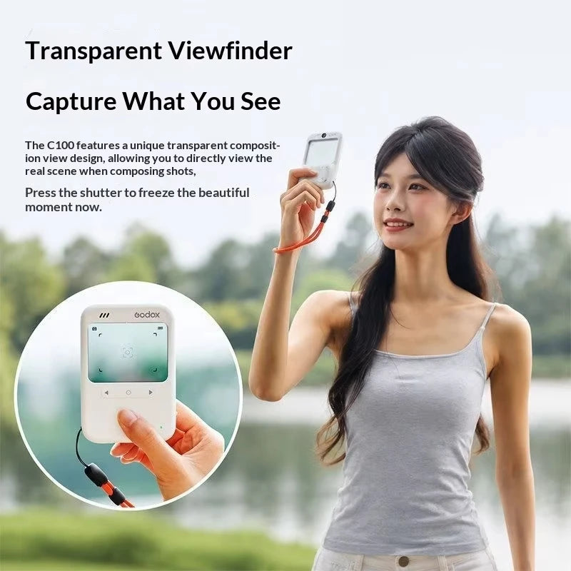 Retro Digital Camera with Transparent Viewfinder, 16 GB Memory - image 4