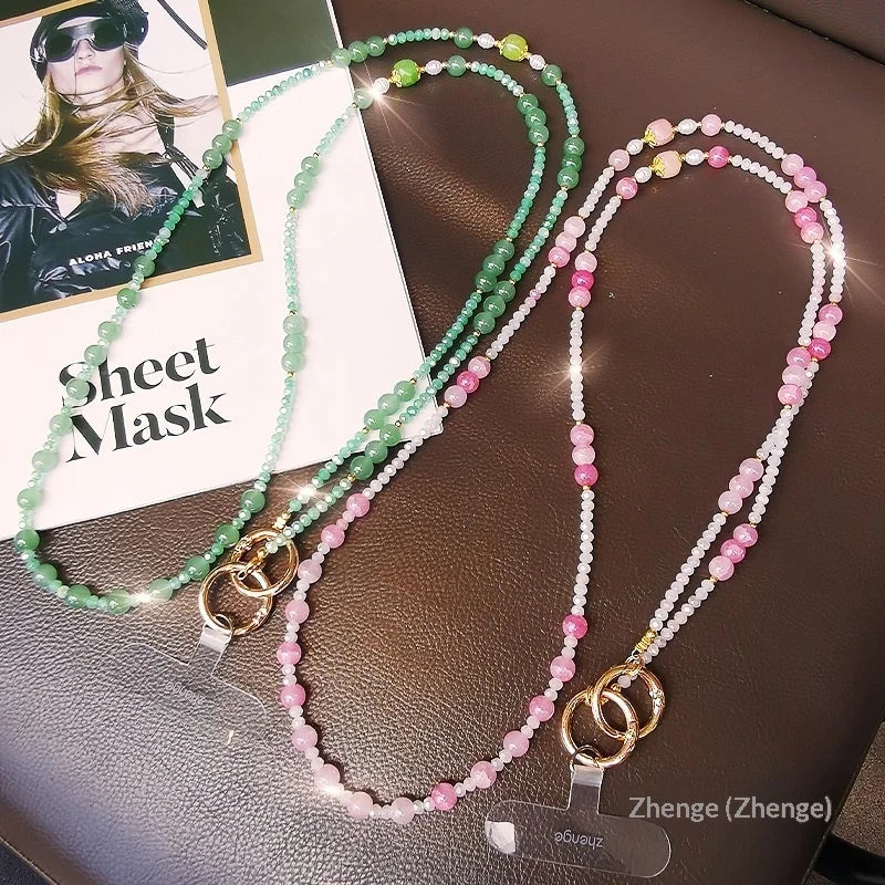 Crystal Mobile Phone Lanyard Crossbody Long Style Ins Women's Fashion Niche Exquisite
