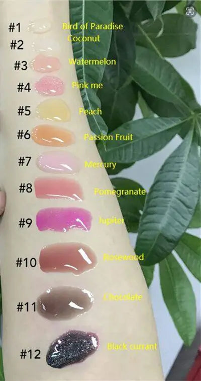 Shimmer Glitter Lip Gloss, Vegan Mineral Formula, Long-Lasting