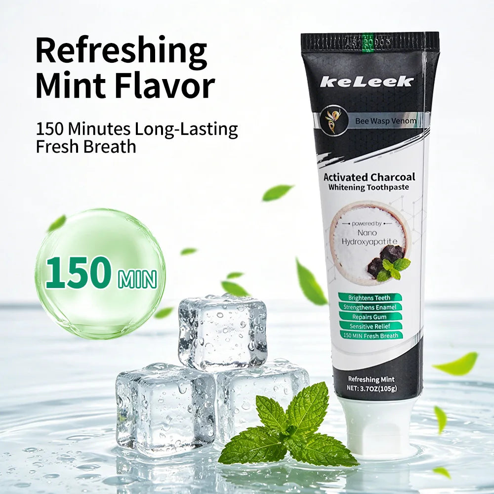 Black Mint Charcoal Toothpaste with Nano-Hydroxyapatite, 105 g - image 5