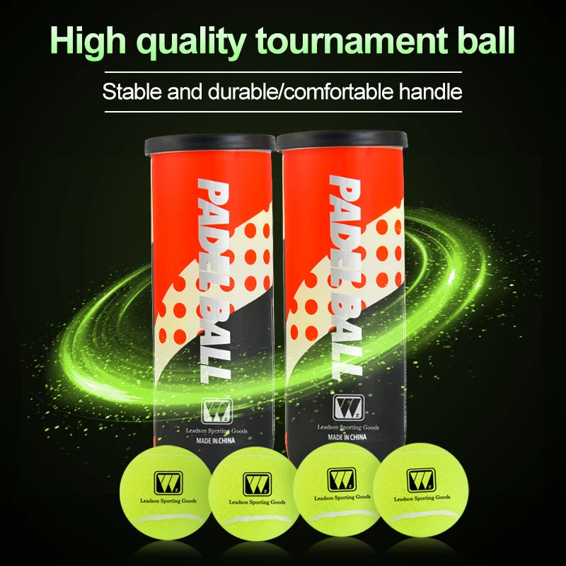 Padel Balls with 45% Wool Cover and Rubber Liner, 65 mm, Training - image 4