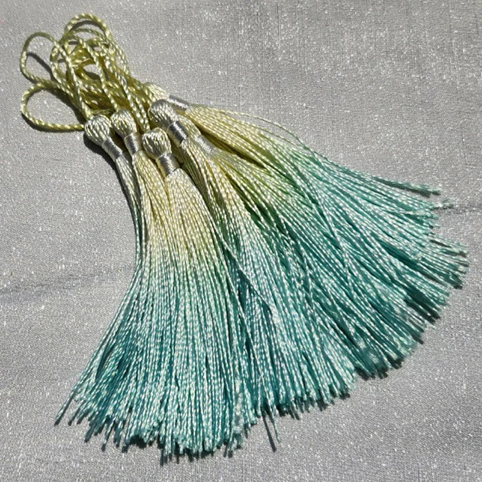 Classic Rainbow Gradient Polyester Tassel Norigae Charm Set for Party Decoration Bag