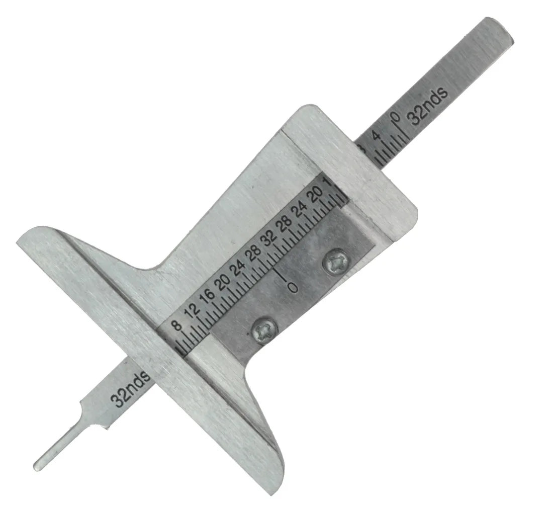 Stainless Steel Tire Tread Depth Ruler, 0-50 mm, Silver - image 5