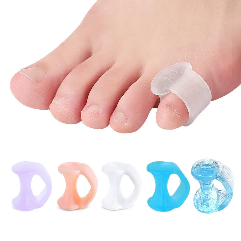 Silicone Toe Separators for Overlapping and Curled Toes, 10-Pack - image 2