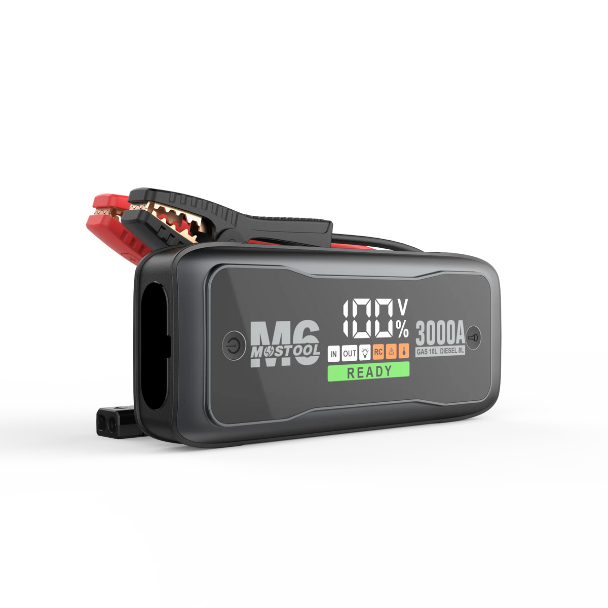 3000A Peak Car Jump Starter with 20,000mAh Power Bank and LED Light