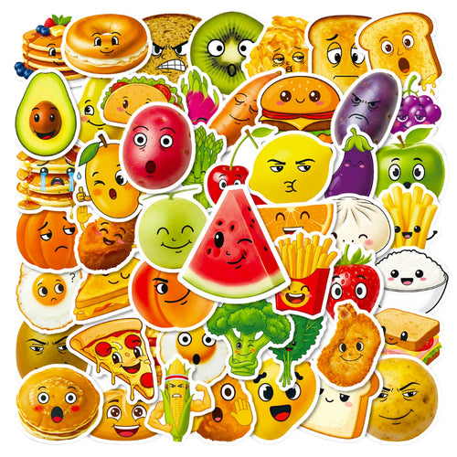 New 56pcs Fruit Vegetable Food Personalized DIY Stickers Kids Funny Planner Phone