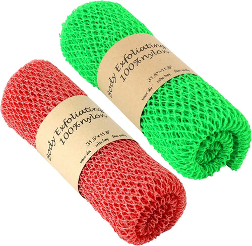 Long Scrubbing Bath Sponge African Shower Sponge African Net Exfoliating Sponge Net