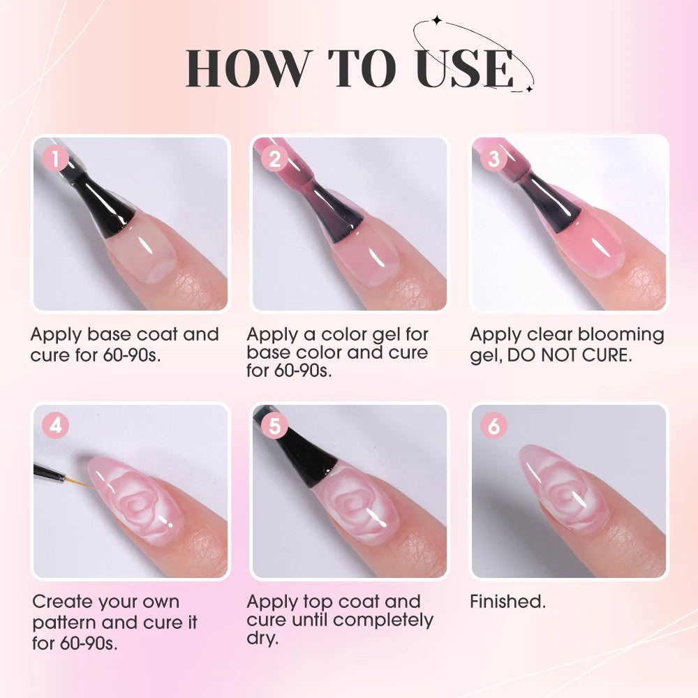 Clear Resin Blooming Gel for Gradient Nail Art, 15 ml - image 5