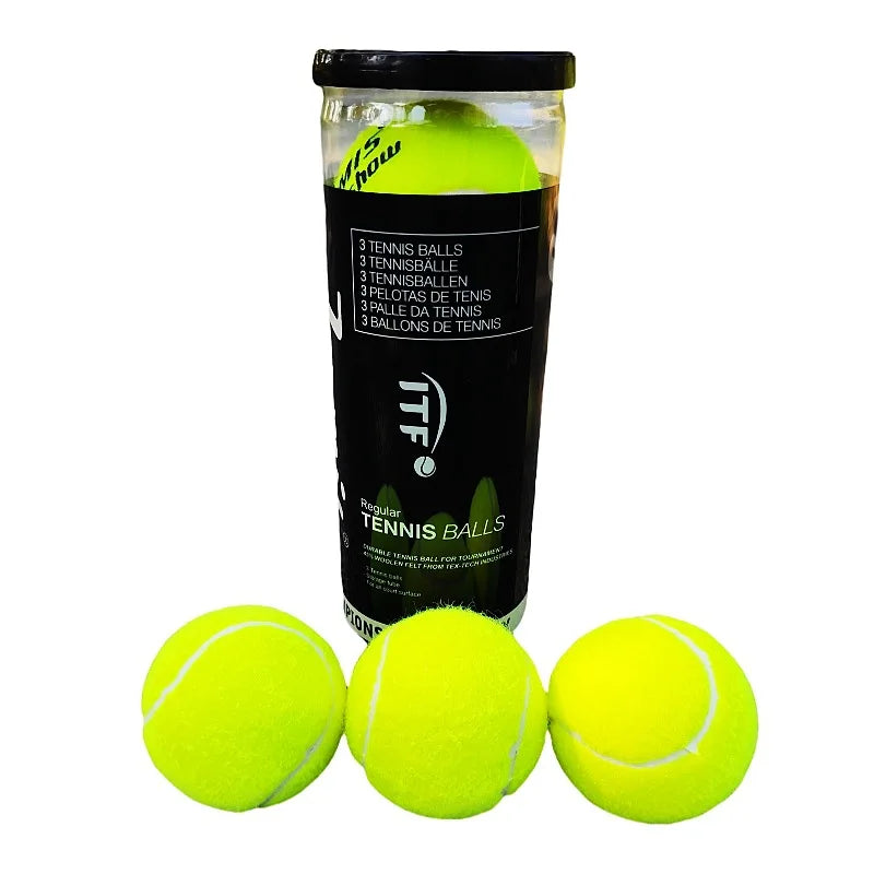 45% Wool Padel Match Ball, Hollow Design, 68 mm, 58 g, Yellow - image 3