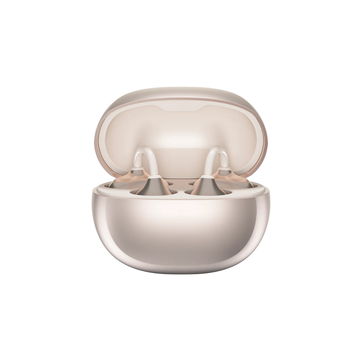 Clip-On Open-Ear Earbuds with Touch Screen and Translator