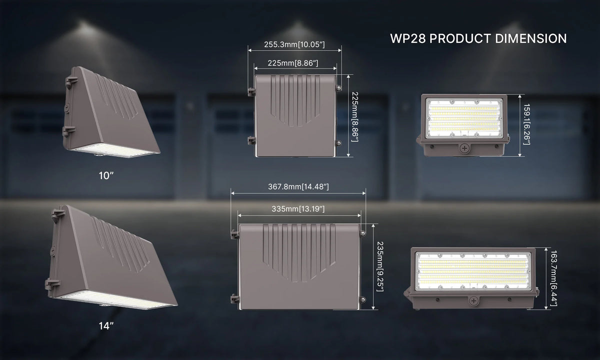 Aluminum LED Wall Pack Light, 40W or 80W, IP65, 170 lm/W - image 5