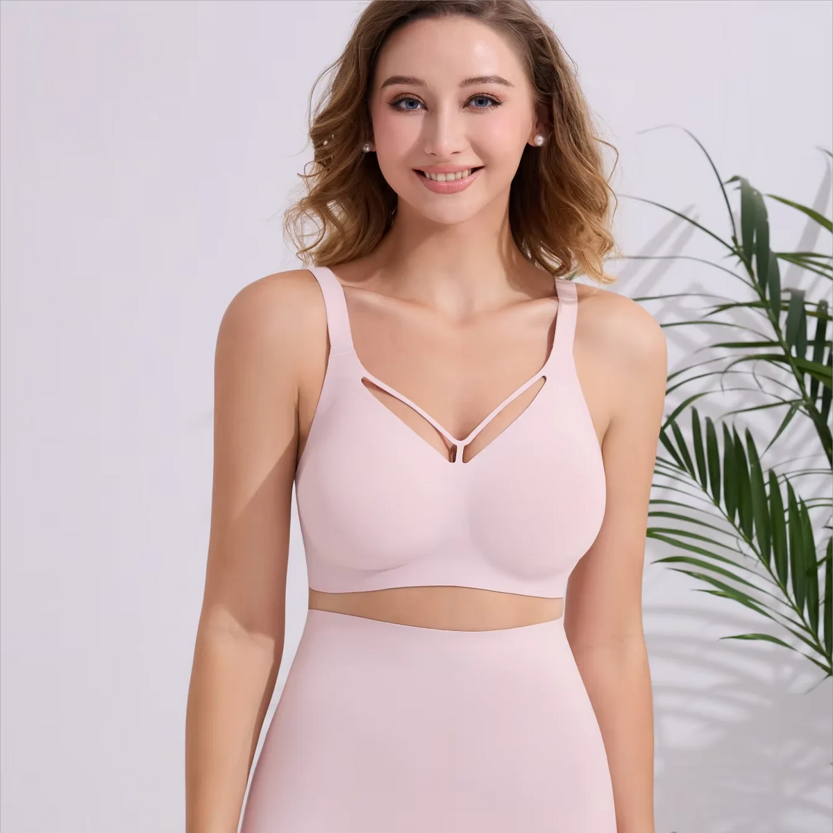 Wireless Full-Cup Jelly Bra with Lace and Side Smoothing, S–4XL - image 4
