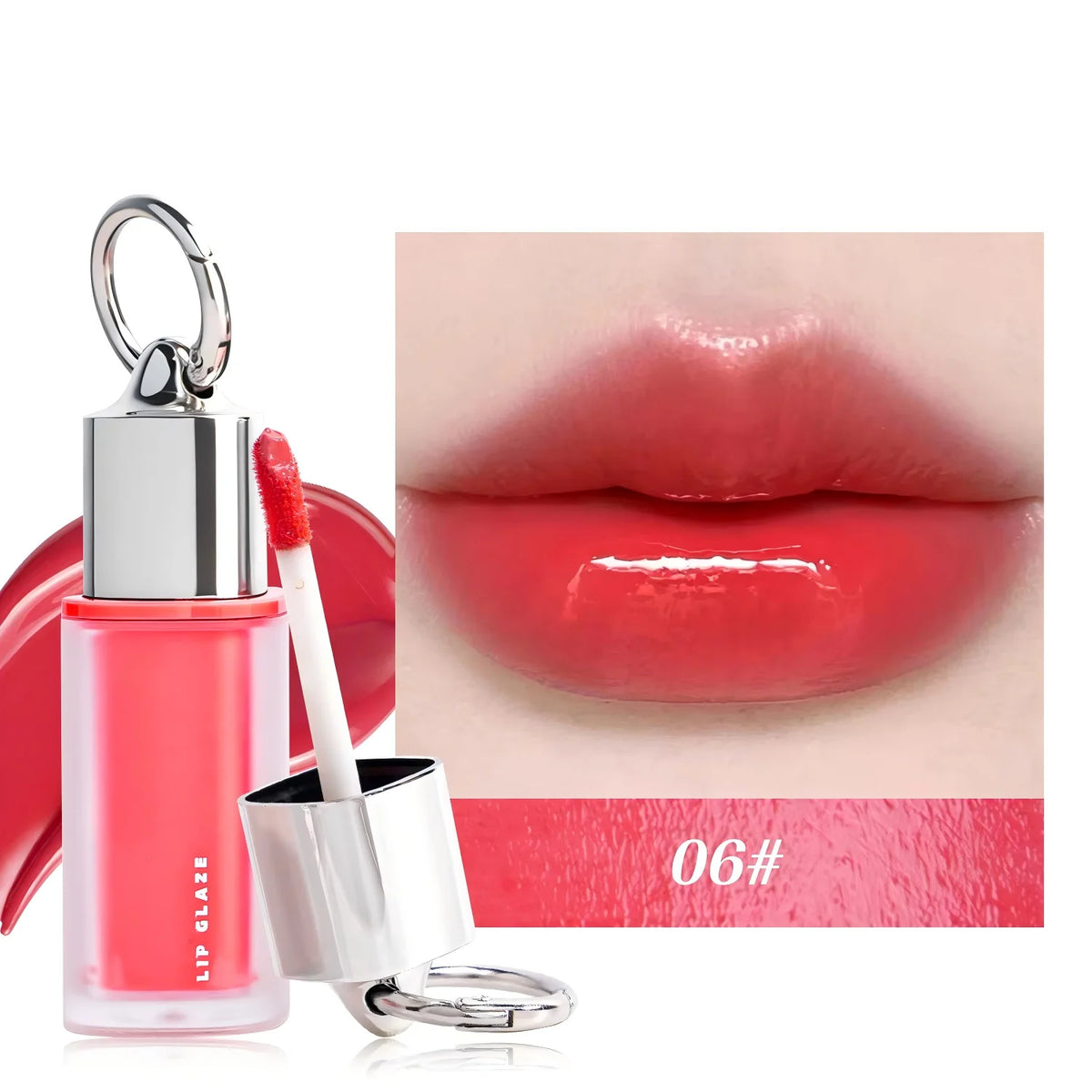 Mirror-Effect Transfer-Proof Lip Glaze, Non-Stick Cup, 3.8 ml