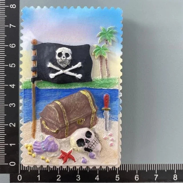 Caribbean Pirate 3D Souvenir Fridge Magnet, Travel Collectible - image 9