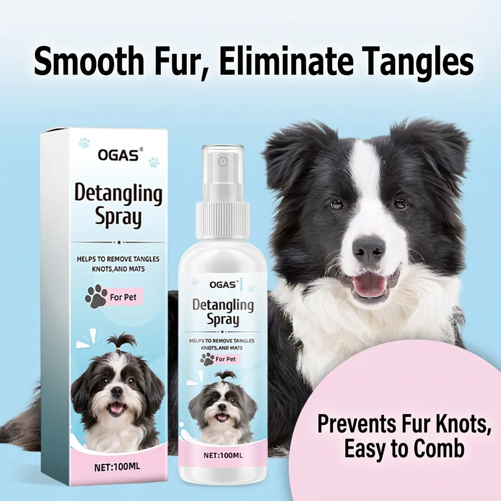 Hair Smoothing Spray Dog Hair Detangling Fluffy Care Spray PET Hair Smoothing Spray