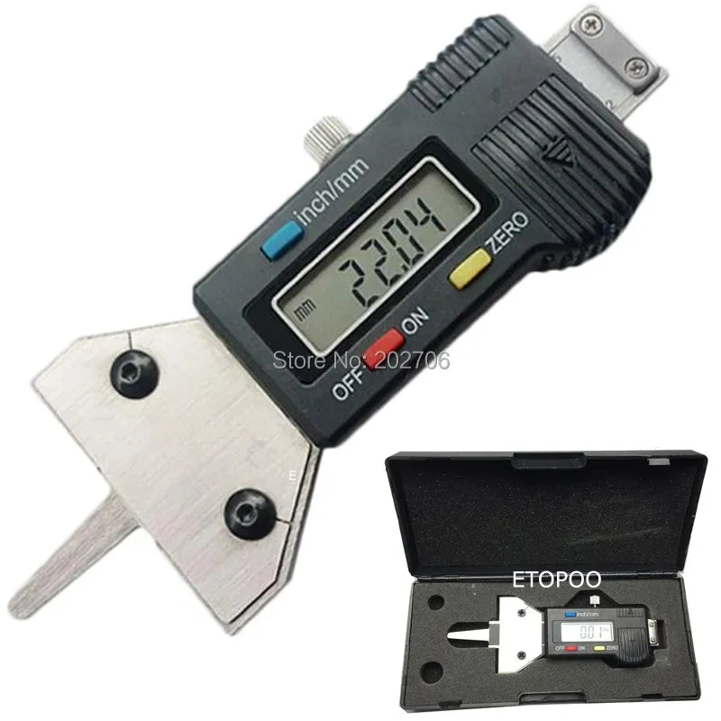 Digital Tread Depth Tester with LCD, Stainless Steel, 0-25.4 mm - image 2